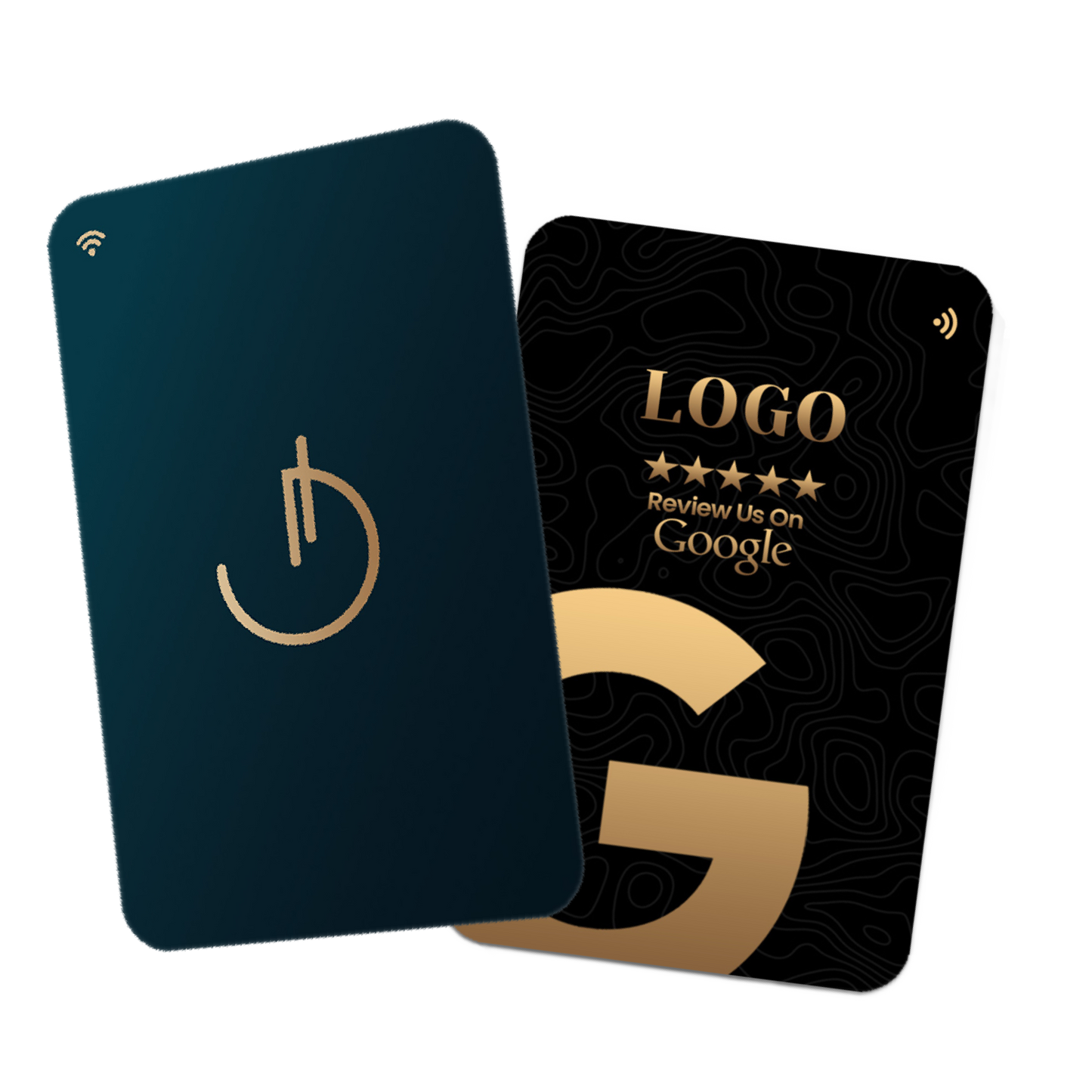 Custom NFC business card + google review card